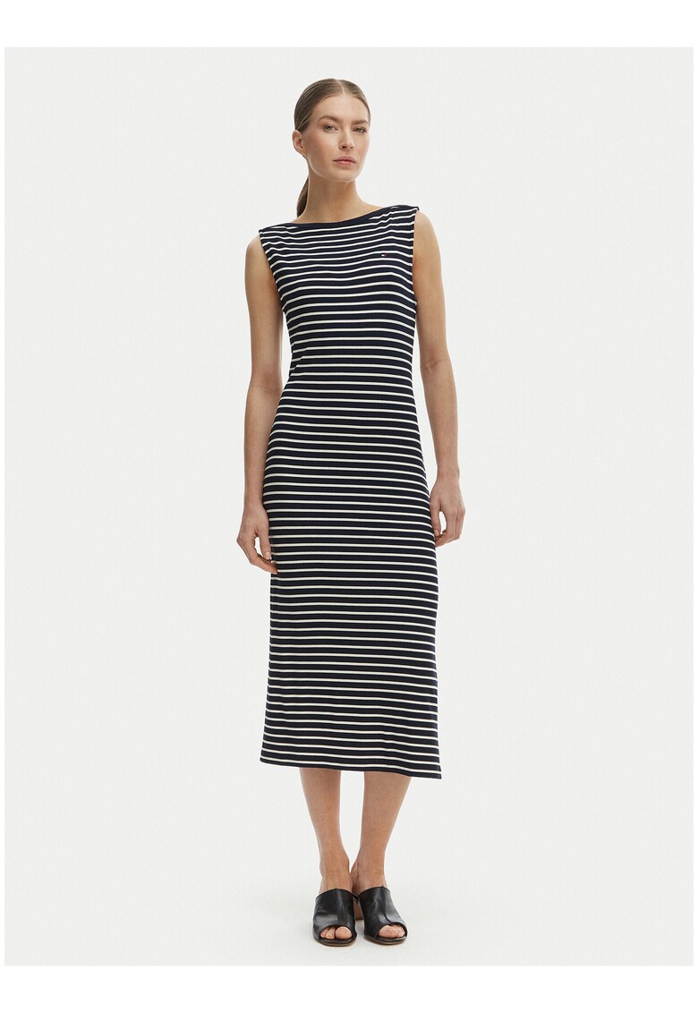 Rochie midi cu dungi
