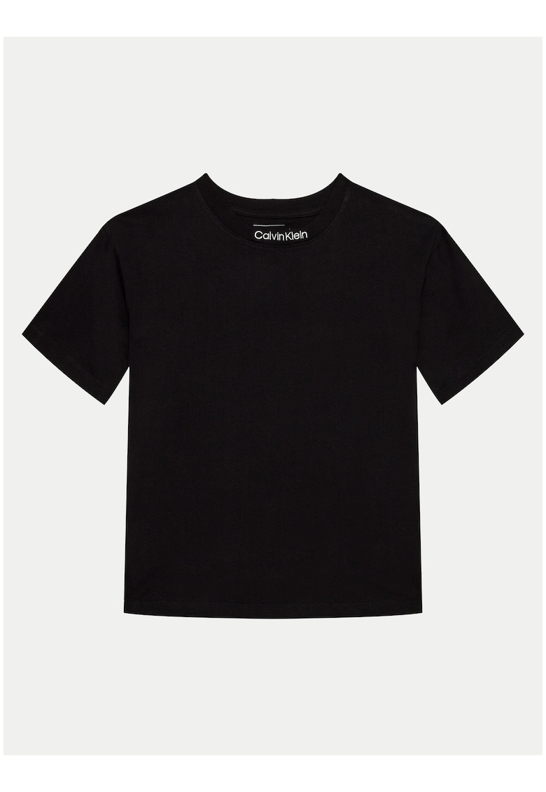Tricou cu detaliu logo pe guler