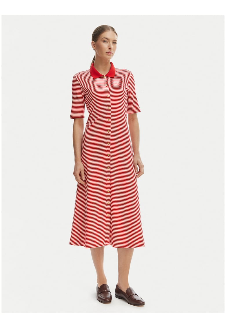 Rochie polo cu maneci scurte