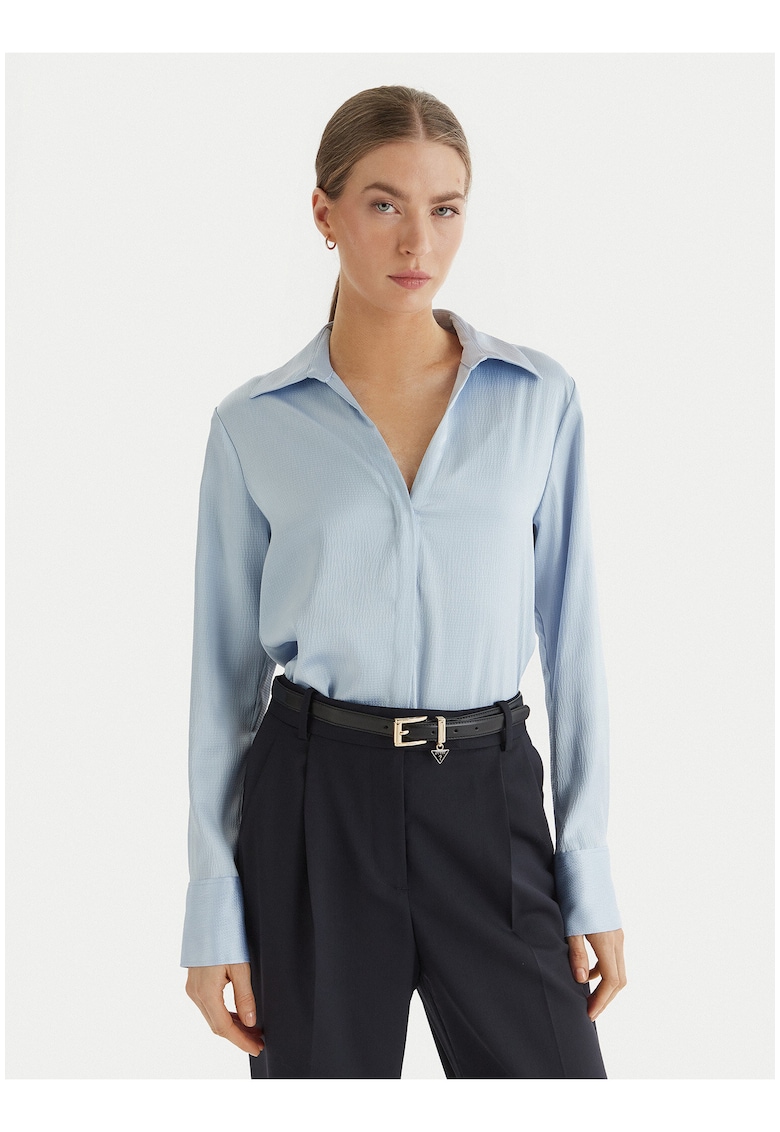 Camasa regular fit cu aspect satinat