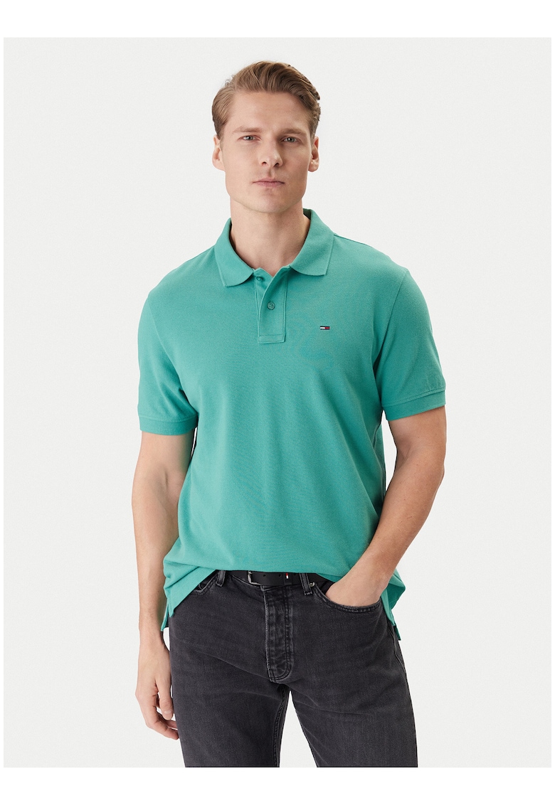 Tricou polo uni din bumbac