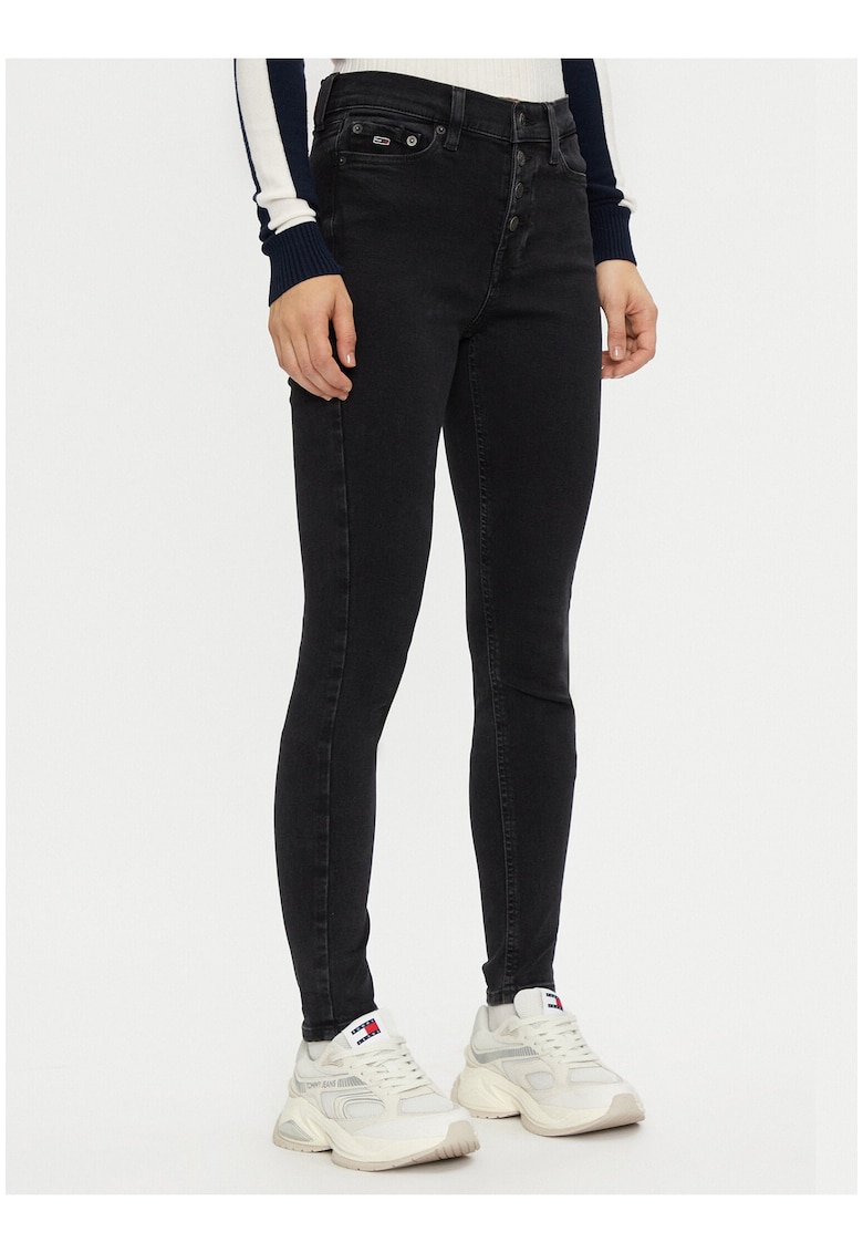 Blugi skinny cu talie inalta -