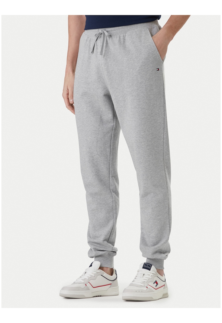 Pantaloni de trening uni cu talie ajustabila -