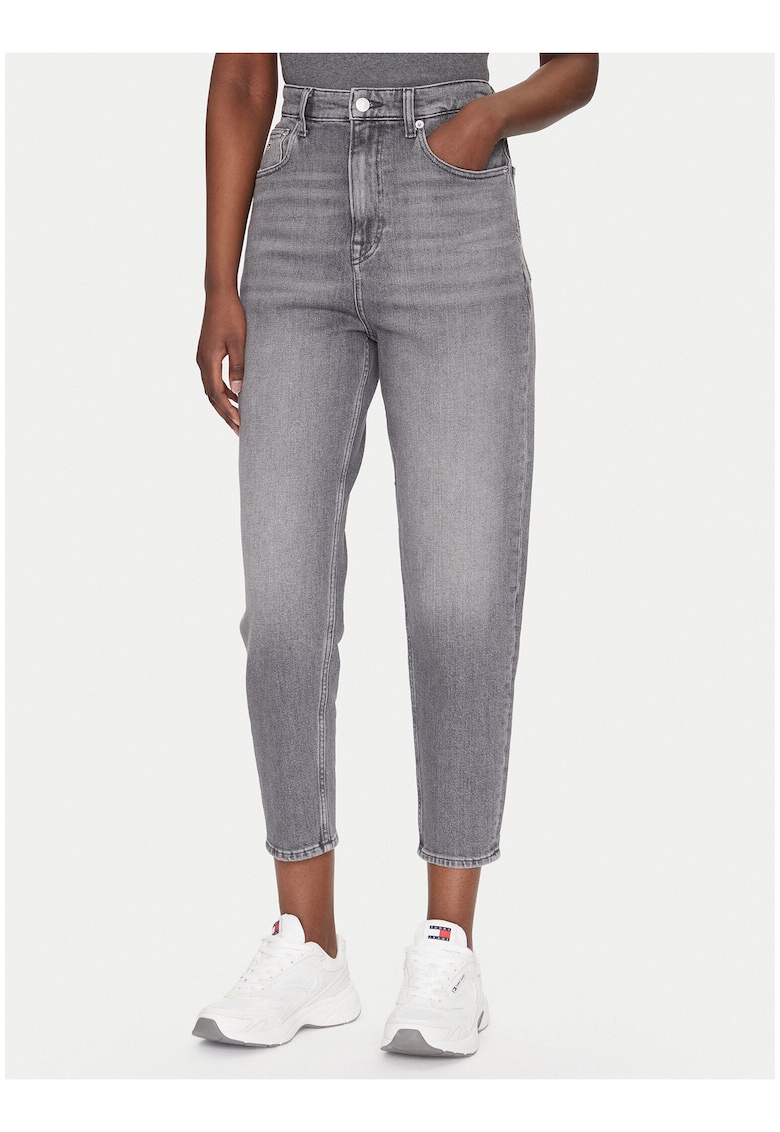 Blugi Mom Fit decolorati