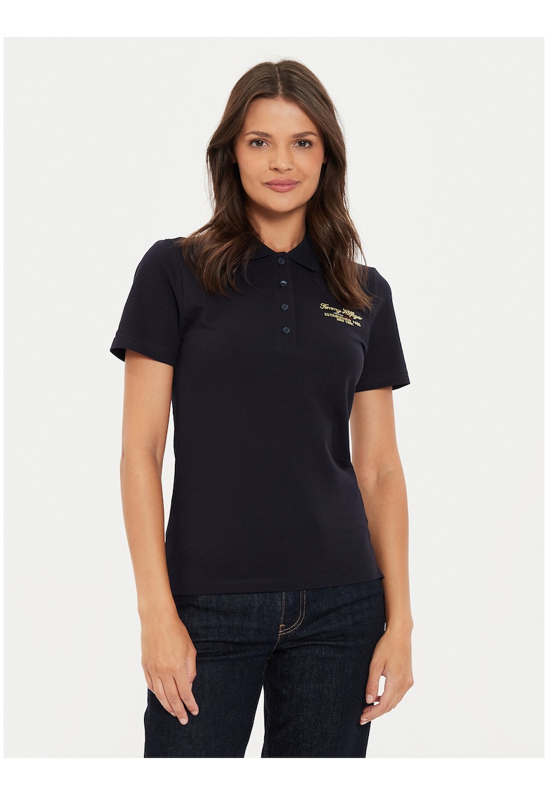 Polo polo slim fit cu logo