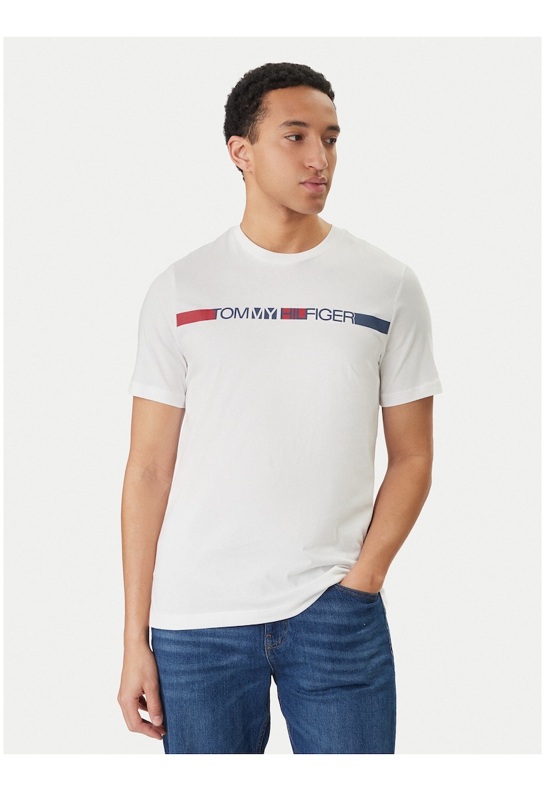 Tricou cu imprimeu din bumbac -