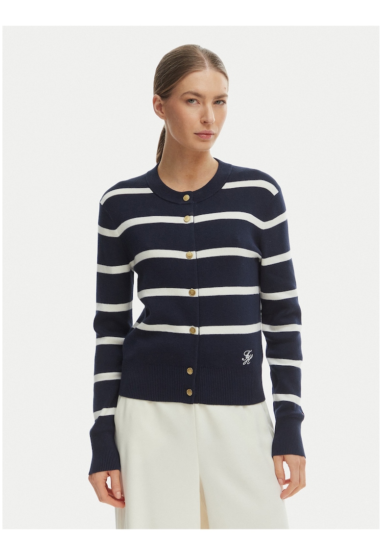Cardigan de bumbac cu nasturi