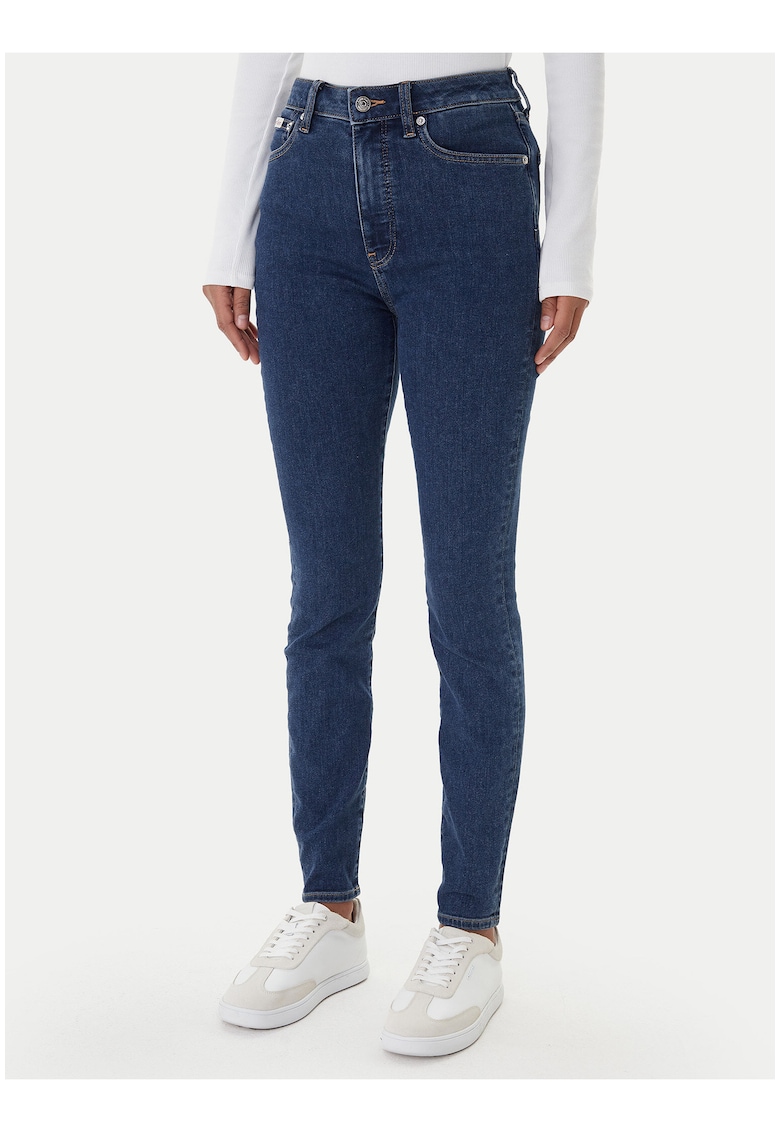 Blugi super skinny crop -