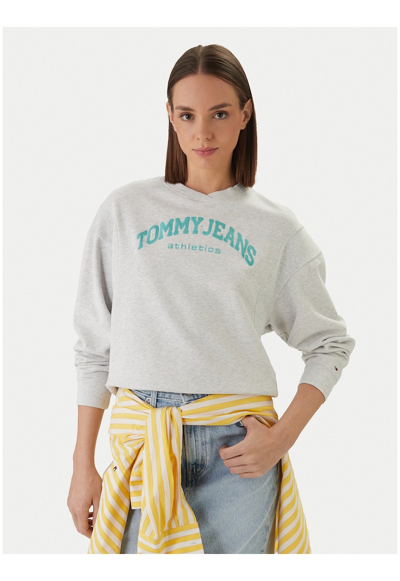 Bluza de trening lejera cu imprimeu logo -