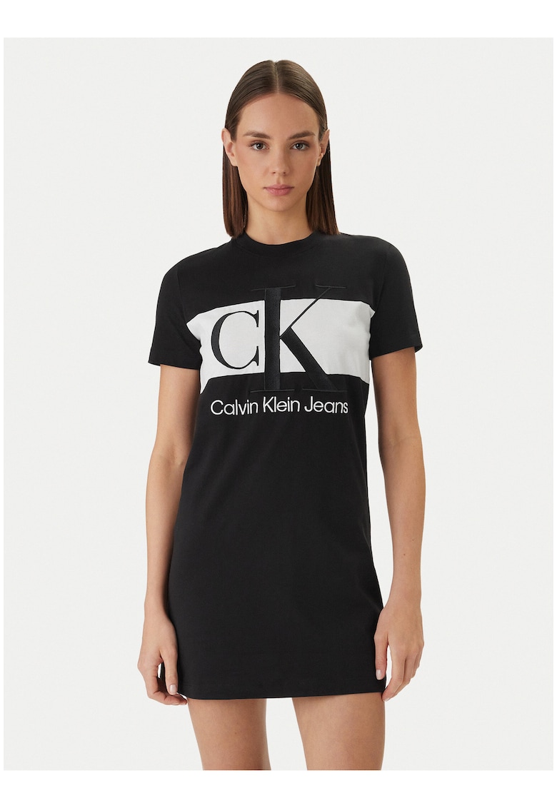 Rochie tip tricou cu logo