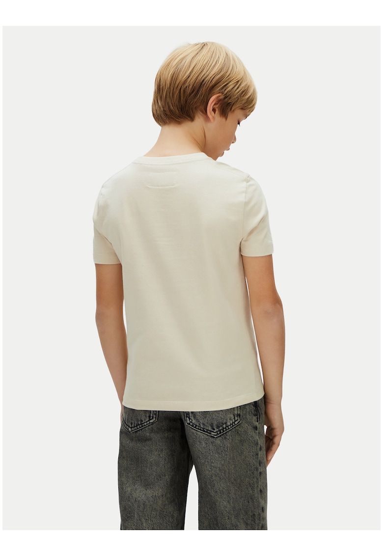 Tricou unisex din bumbac cu decolteu la baza gatului