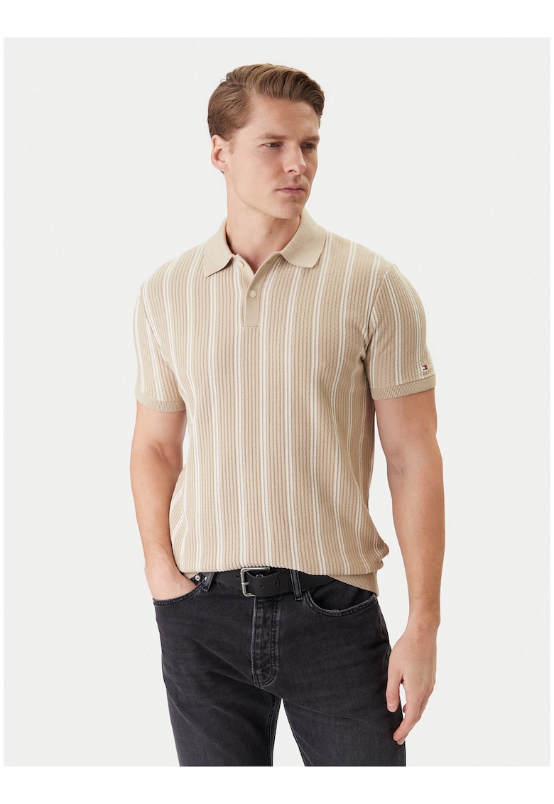 Tricou polo in dungi
