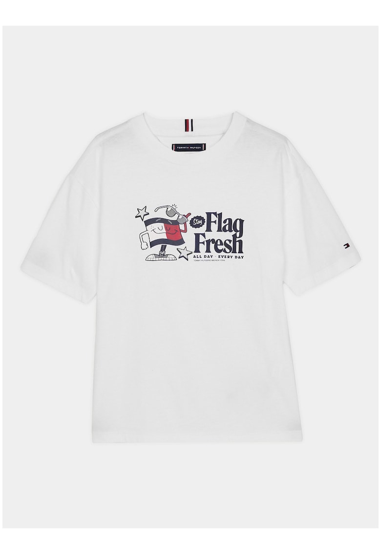 Tricou din bumbac cu imprimeu grafic