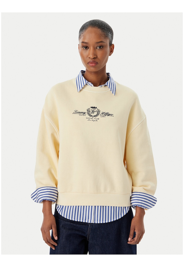 Bluza sport lejera din bumbac cu imprimeu