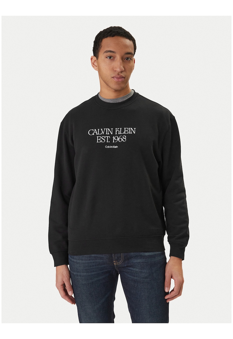 Bluza sport din bumbac cu logo