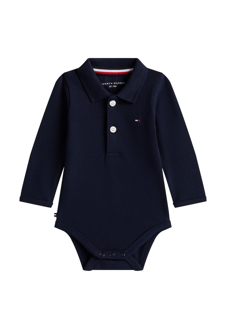 Body din bumbac cu guler polo