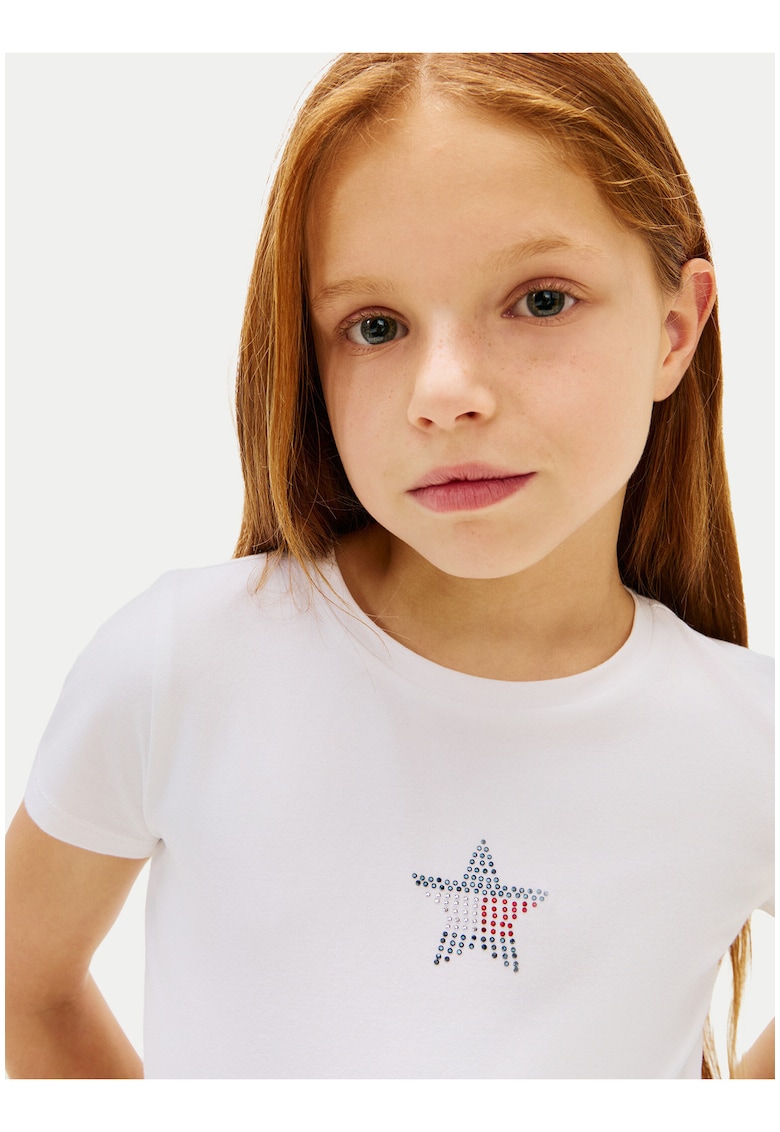 Tricou cu steluta pe piept