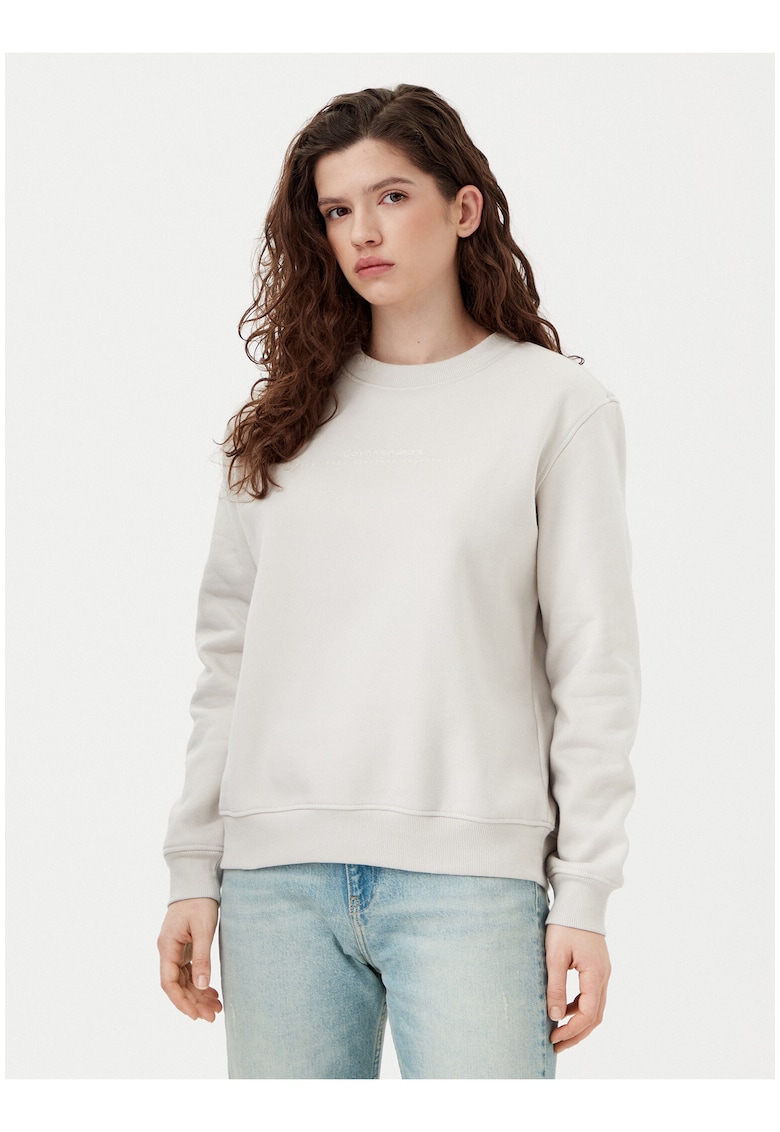 Bluza de trening cu imprimeu uni