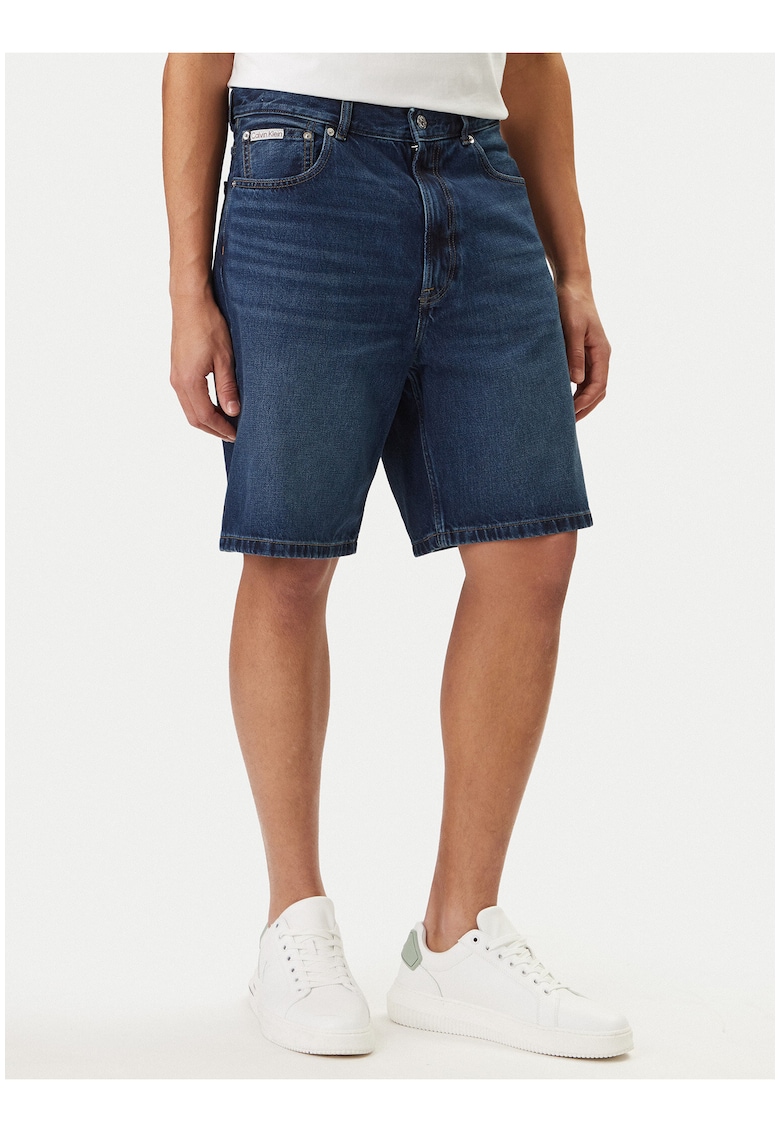 Blugi scurti regular fit cu buzunare