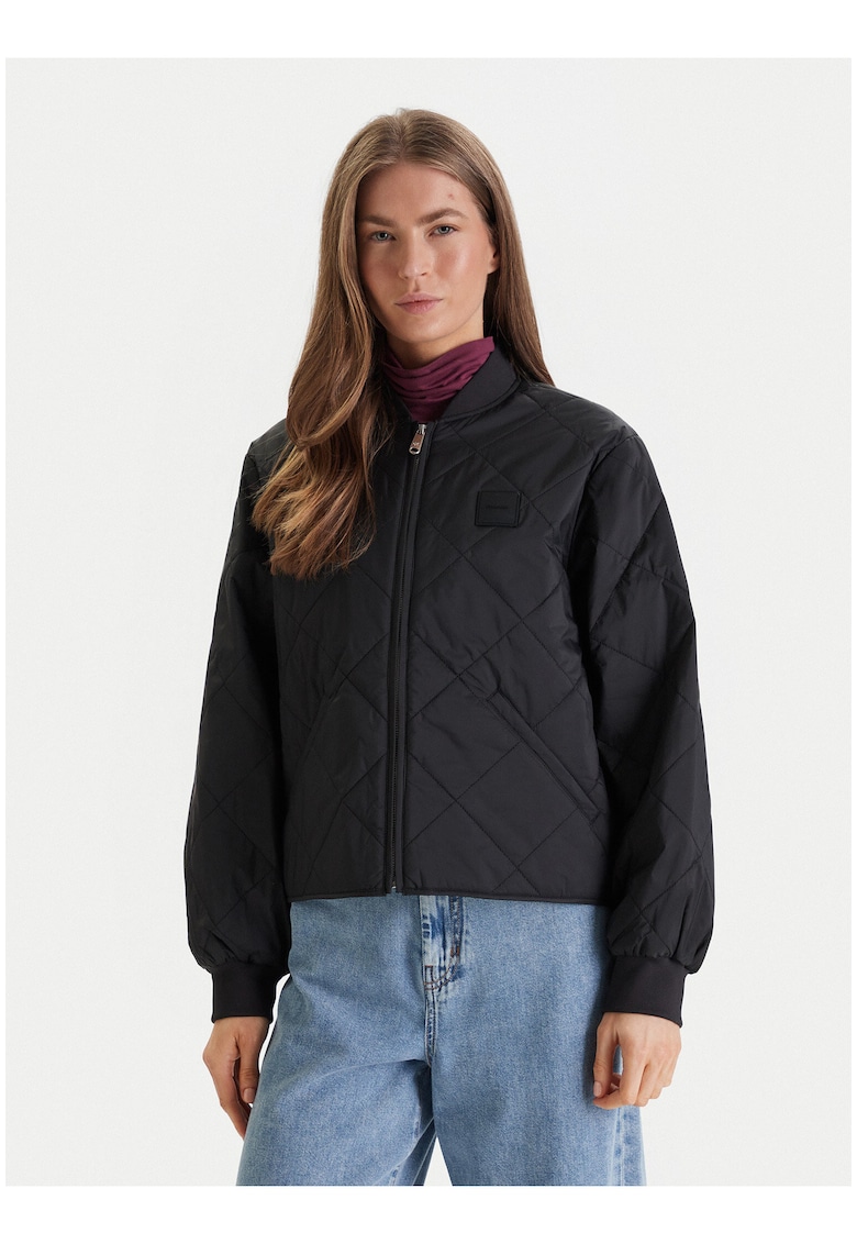 Jacheta bomber cu mansete elastice -