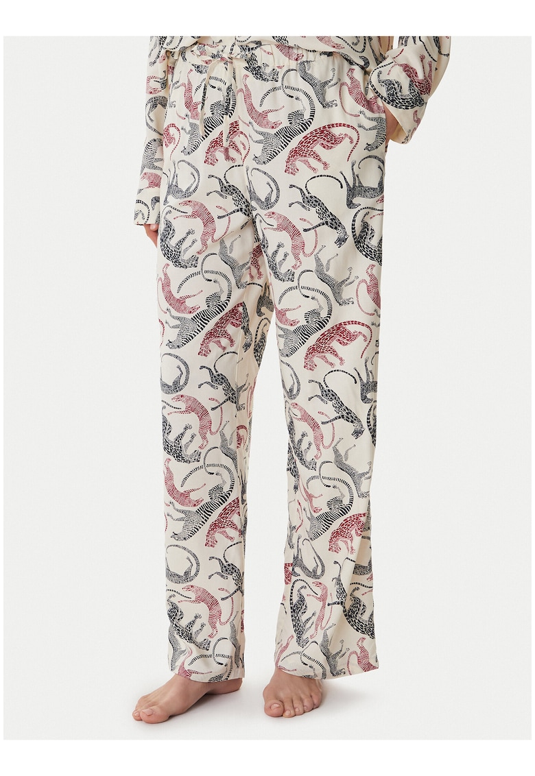 Pantaloni de pijama cu imprimeu grafic -
