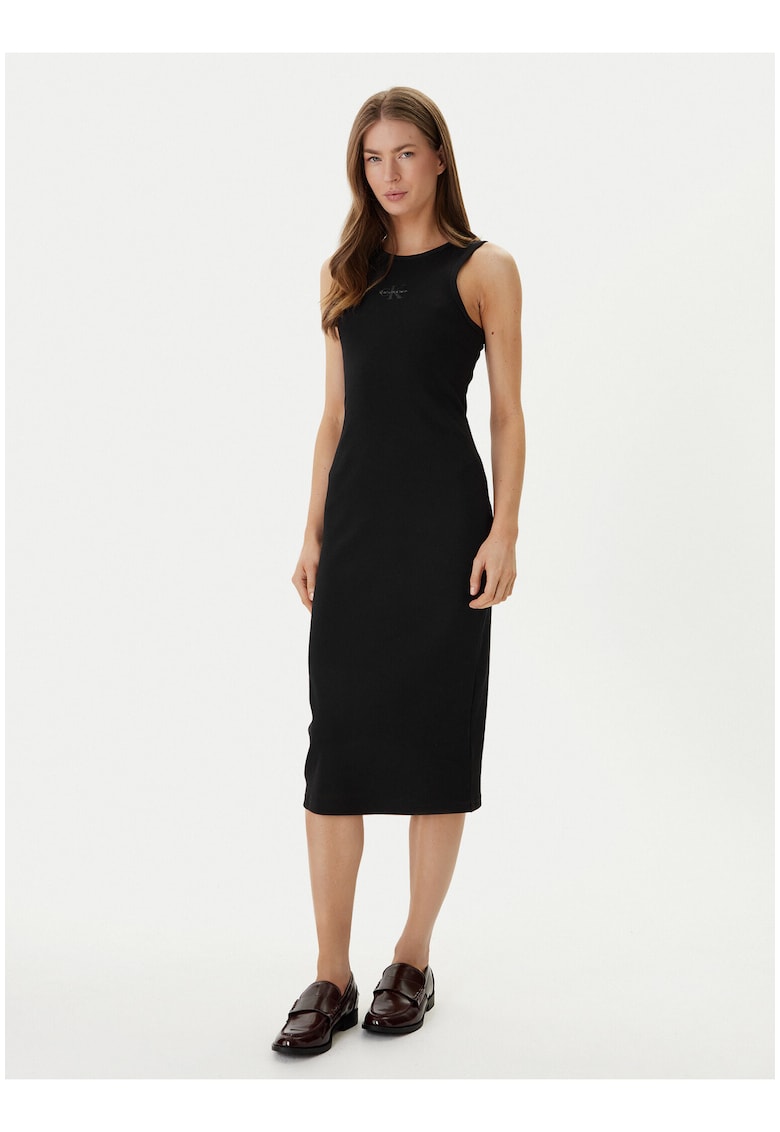 Rochie cambrata din amestec de bumbac -
