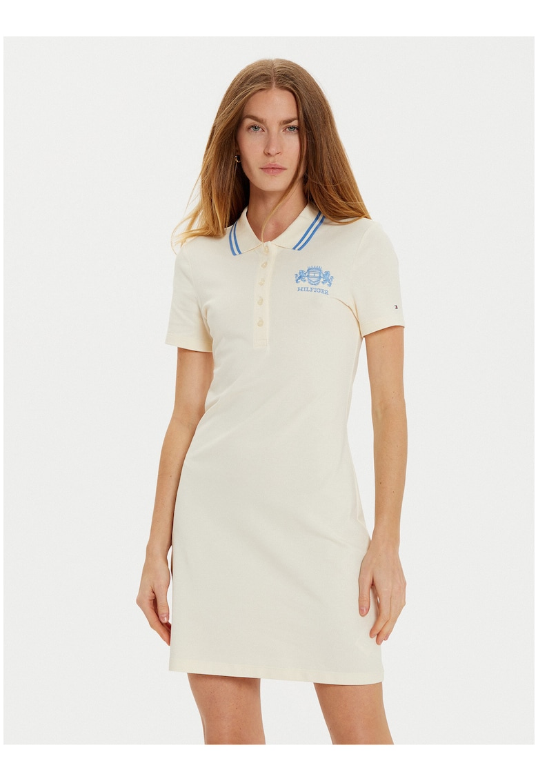 Rochie polo din amestec de bumbac organic