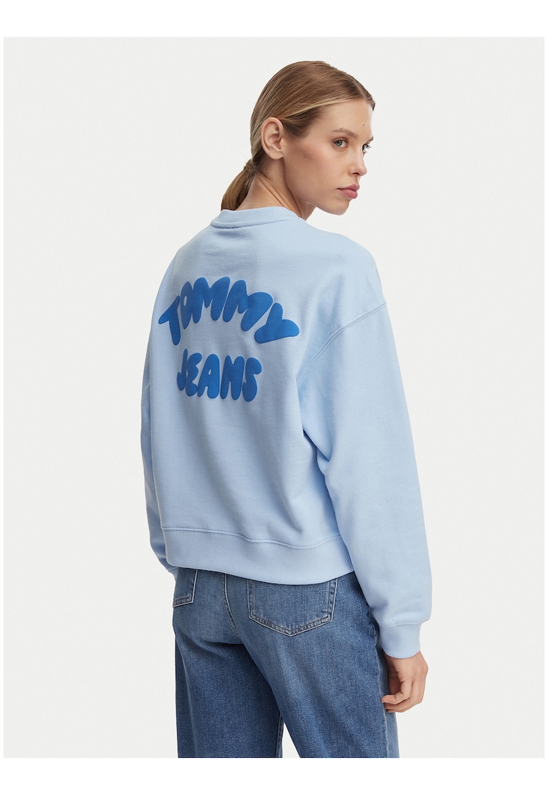 Bluza sport lejera cu logo pe spate