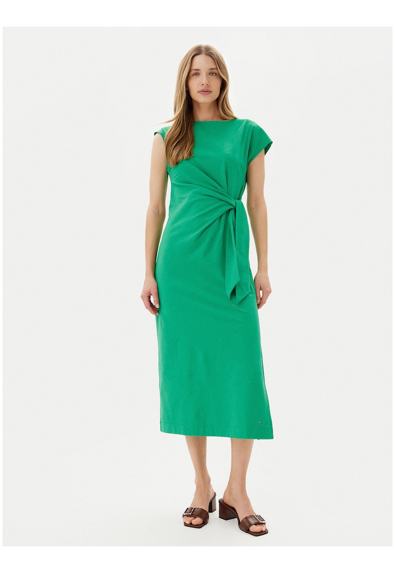 Rochie midi cu slit lateral -