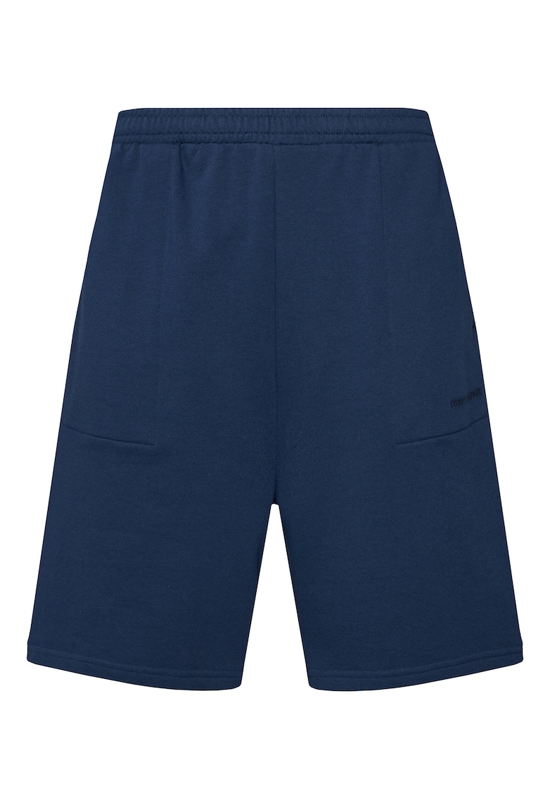 Pantalani scurti de trening cu talie elastica si un buzunar pe partea din spate