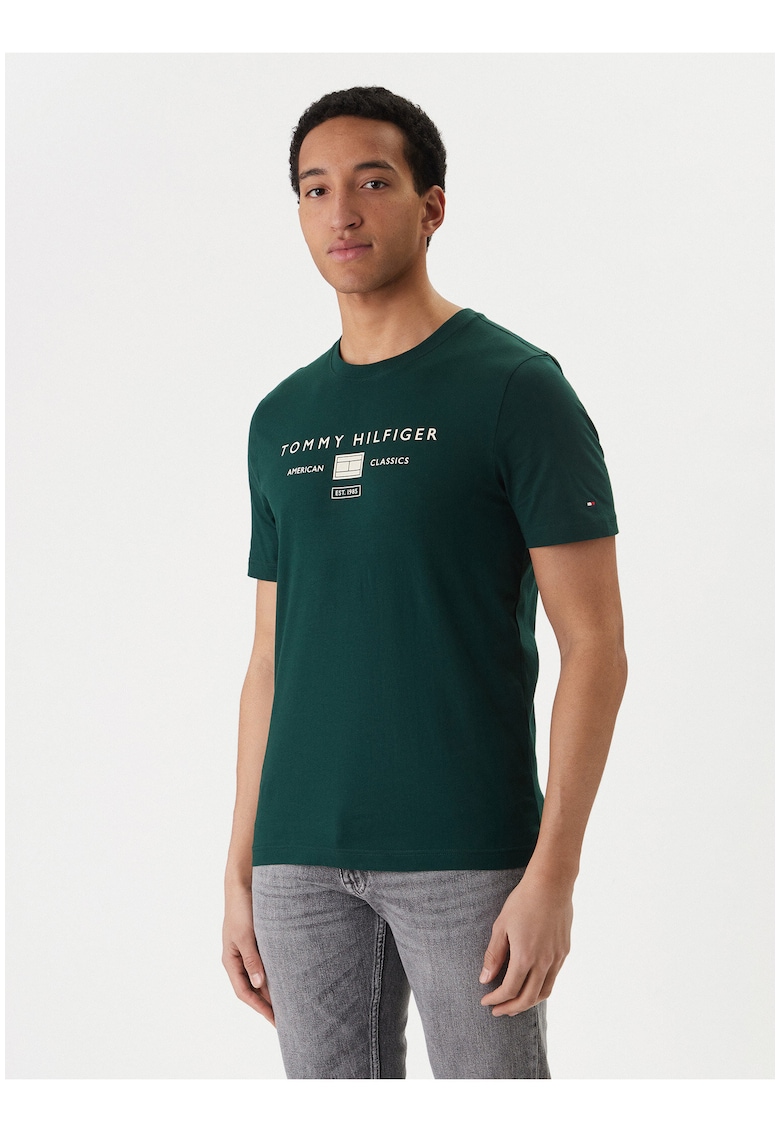 Tricou cu logo pe piept