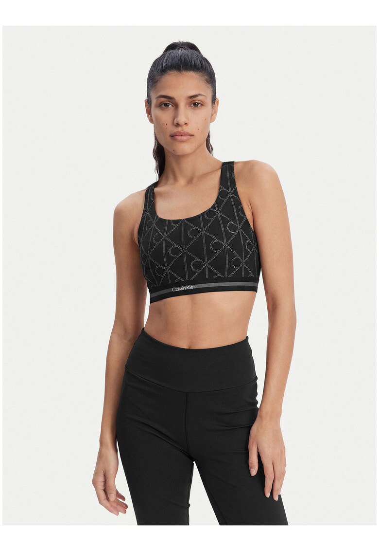Bustiera pentru fitness cu model -