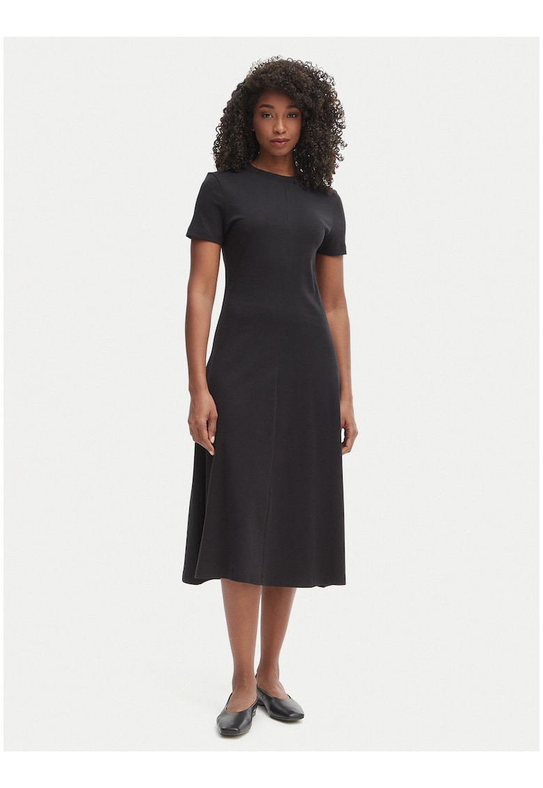 Rochie de bumbac cu maneci scurte