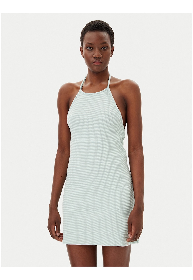 Rochie halter cu bretele subtiri
