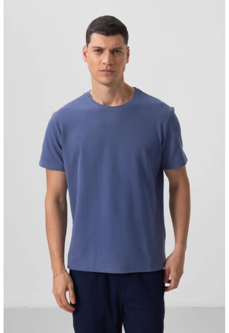 Tricou Barbati - Regular Fit - Albastru Midnight - Bumbac - Poliester - Elastan