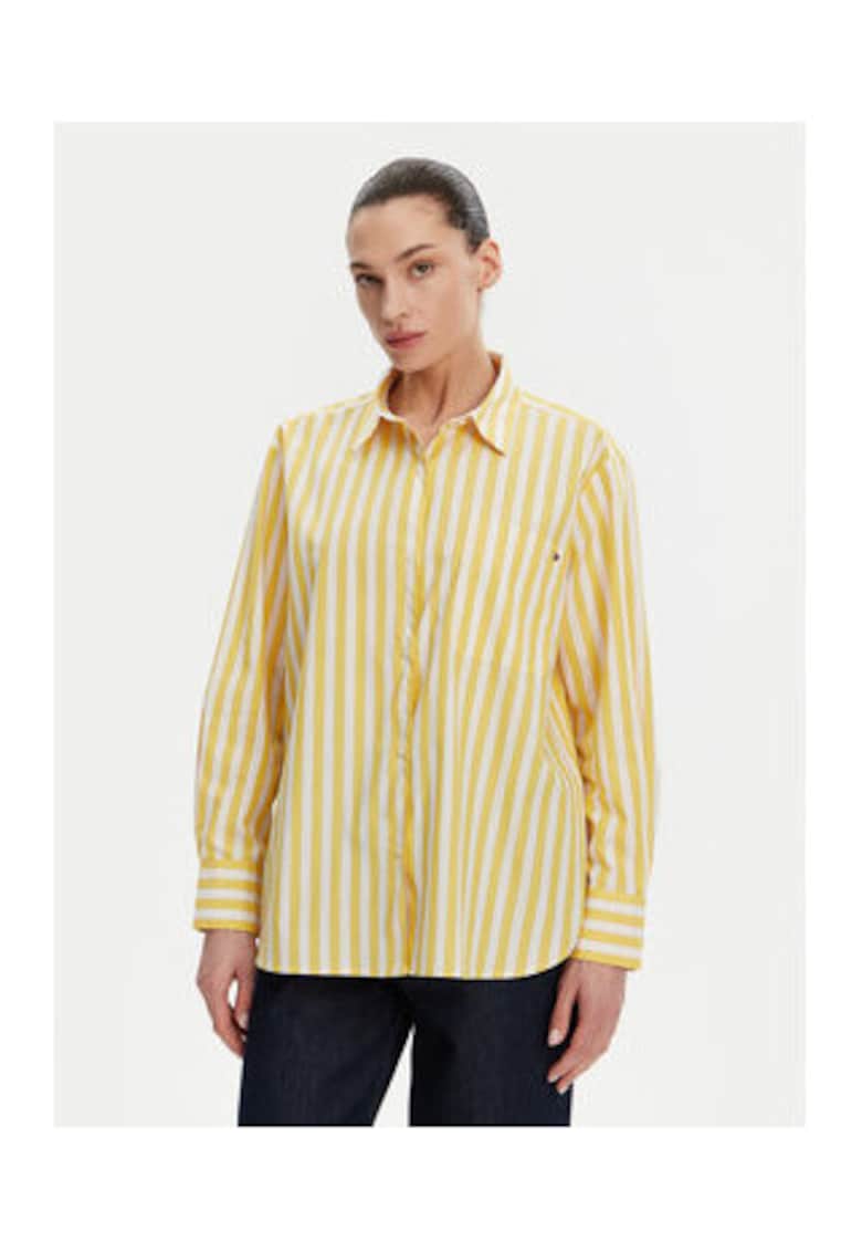 Camasa din bumbac organic cu model cu dungi