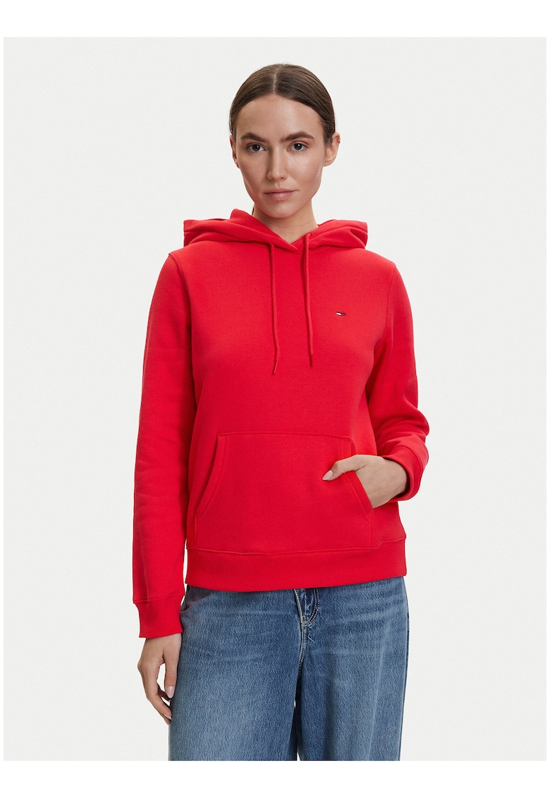 Hanorac regular fit cu logo discret