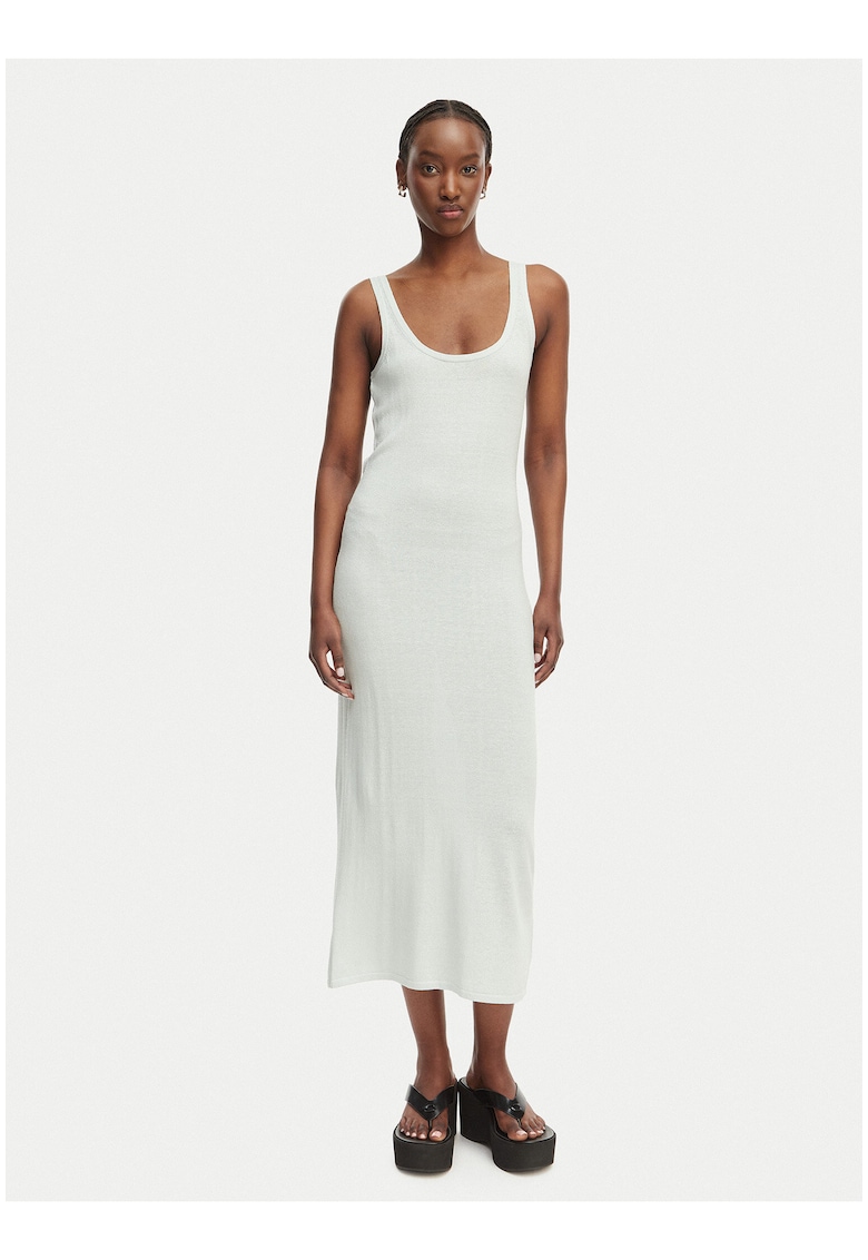 Rochie midi cu decolteu rotund