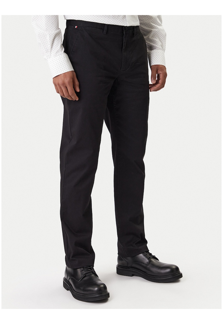 Pantaloni chino regular fit din amestec de bumbac