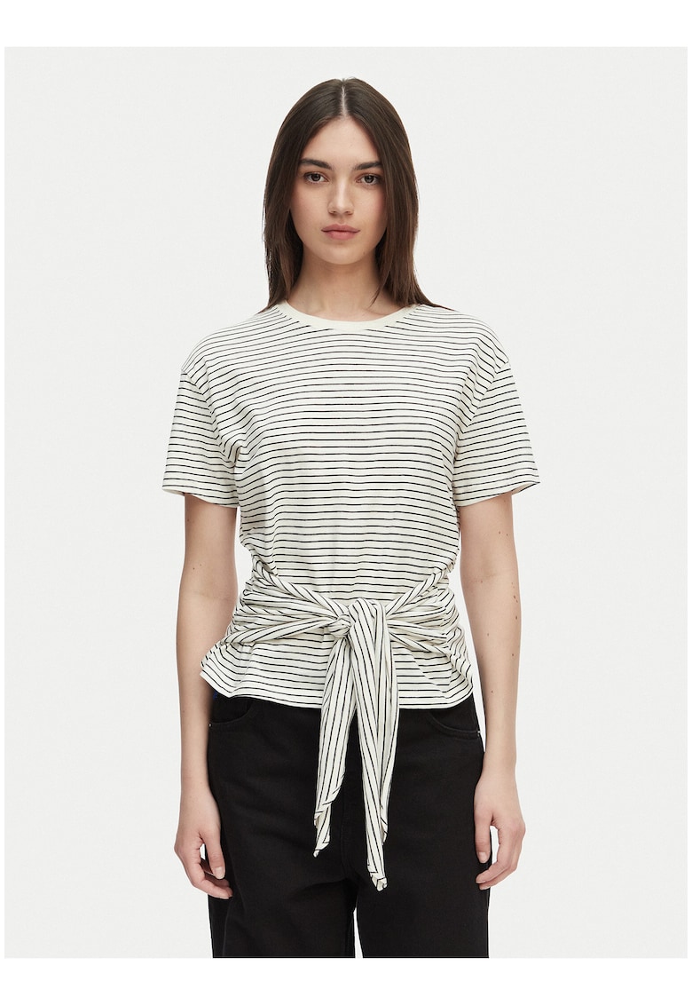 Tricou de bumbac organic cu dungi