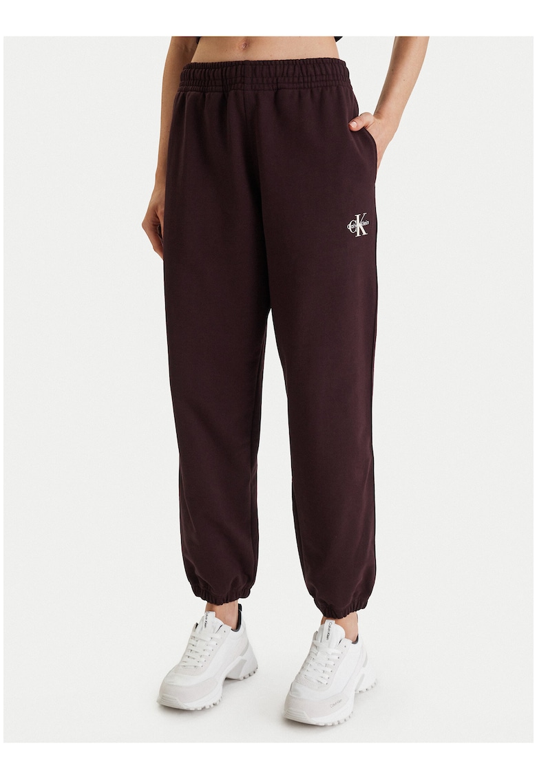 Pantaloni de trening regular fit cu detaliu logo