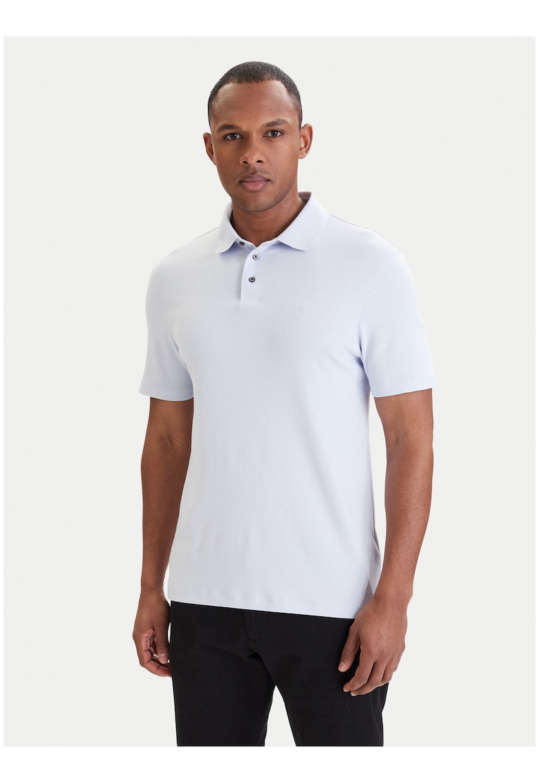 Tricou din bumbac cu guler polo