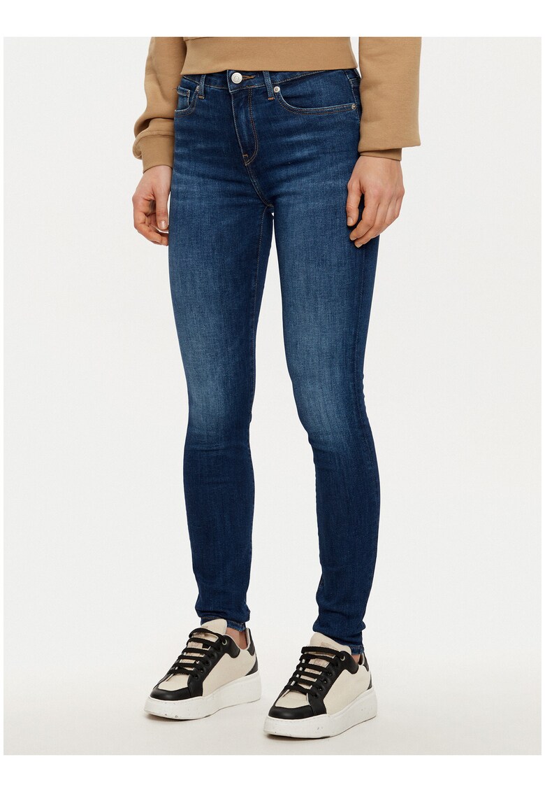 Blugi skinny decolorati -