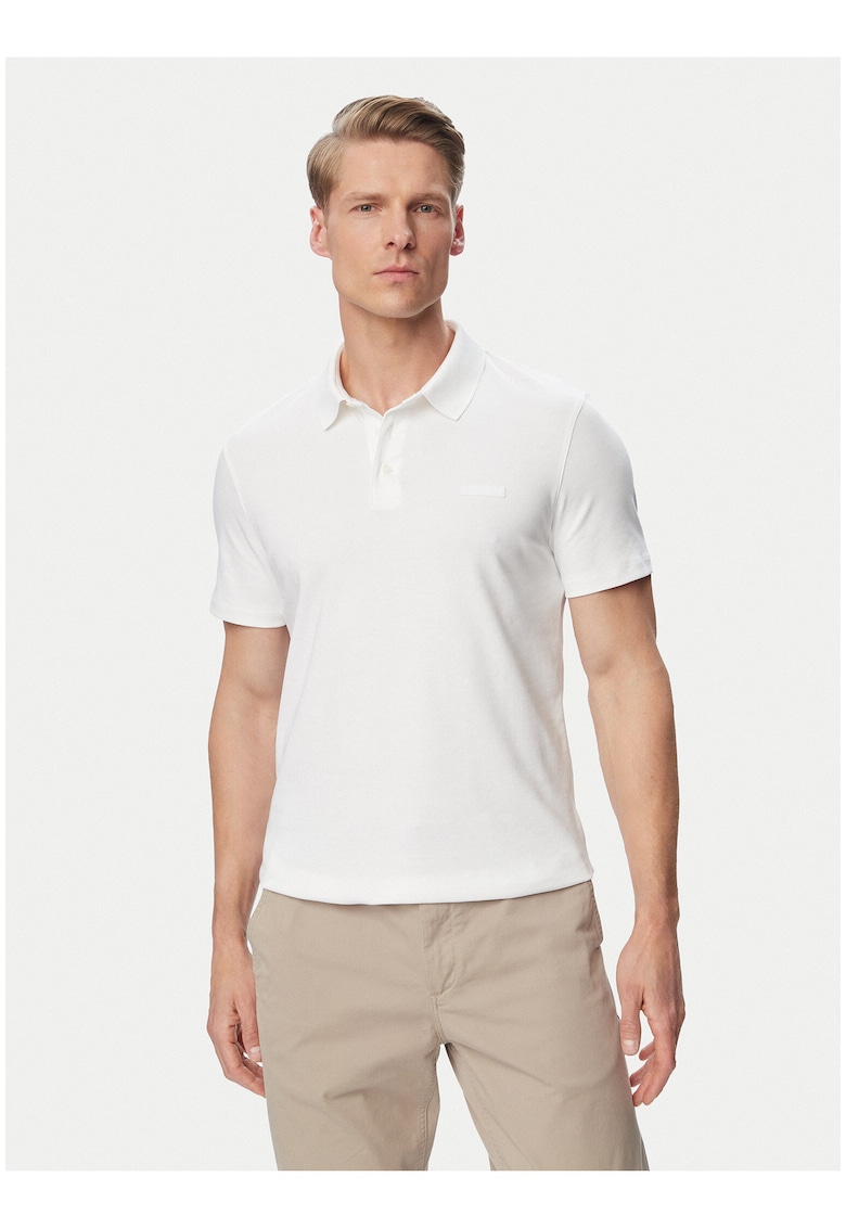 Tricou uni polo de bumbac