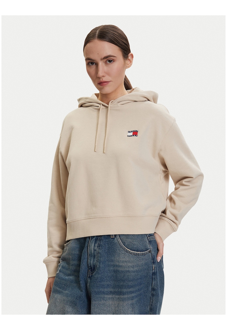 Hanorac regular fit cu logo pe spate
