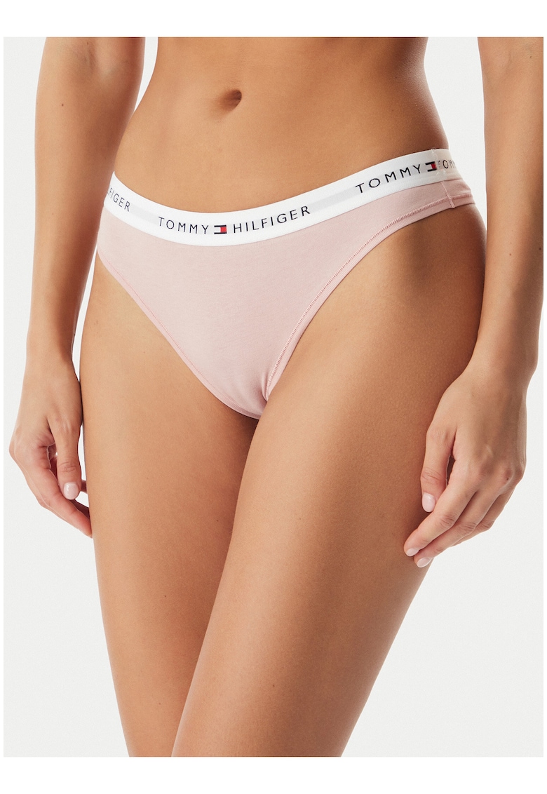 Set de chiloti tanga din maestec de bumbac