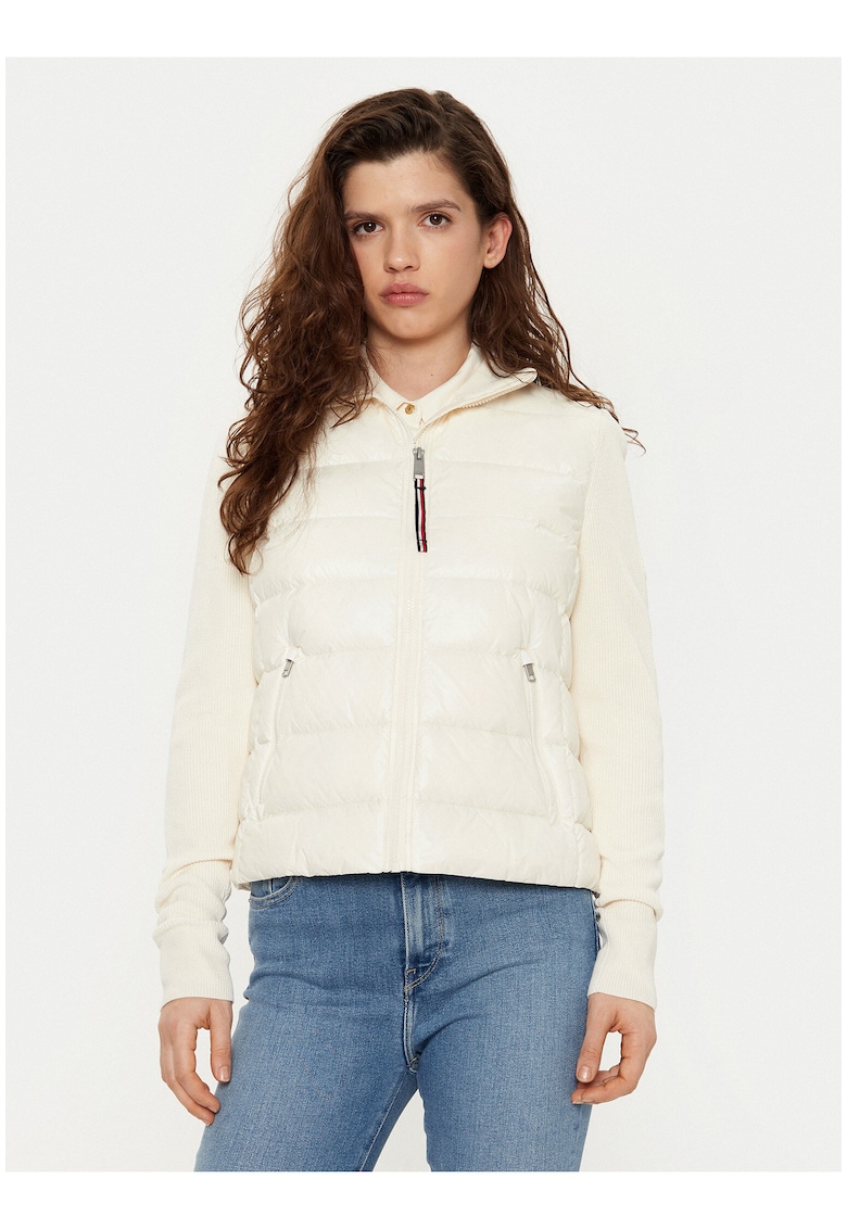 Geaca de puf slim fit cu fermoar -