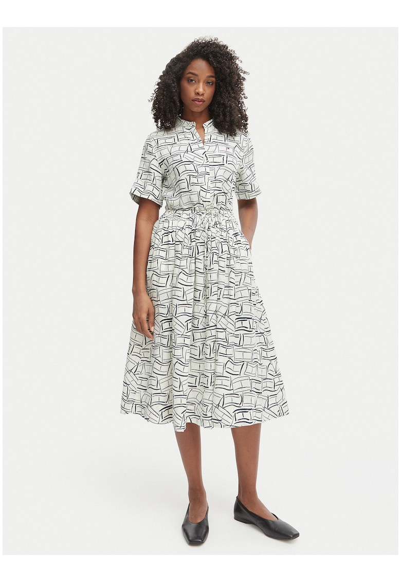 Rochie evazata din in