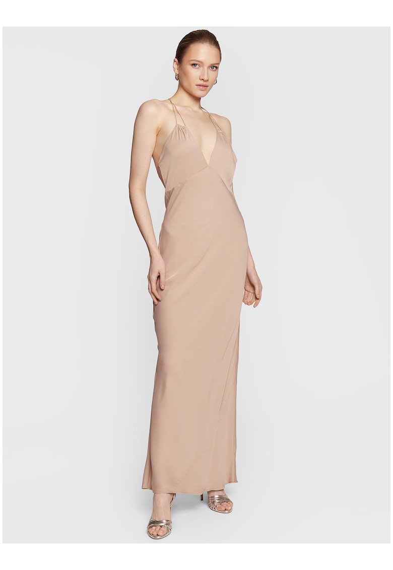 Rochie maxi cu decolteu in V -