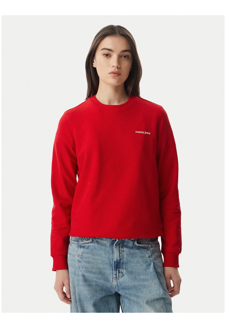 Bluza din bumbac regular fit cu logo discret